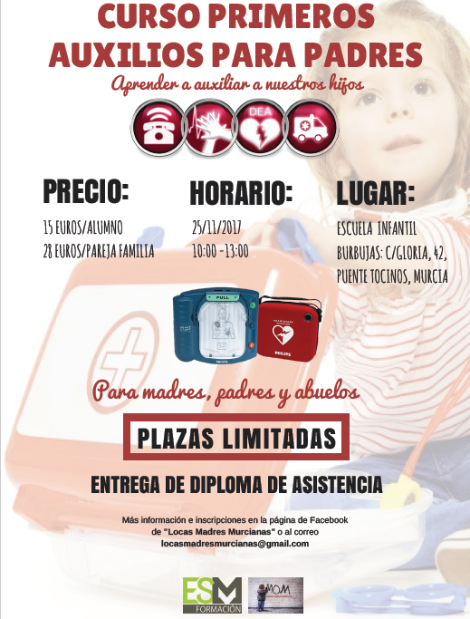CURSO PRIMEROS AUXILIOS PARA NIÑOS
